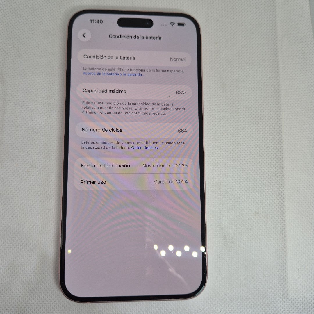 CELULAR APPLE IPHONE 15 PLUS A3093 (2023) 256 GB 6 GB RAM (SEMINUEVO)