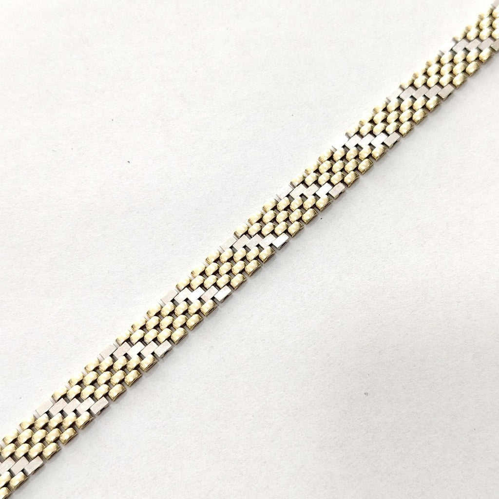 PULSERA ORO, ORO COMBINADO 14 K 12.1 GRMS (SEMINUEVO)
