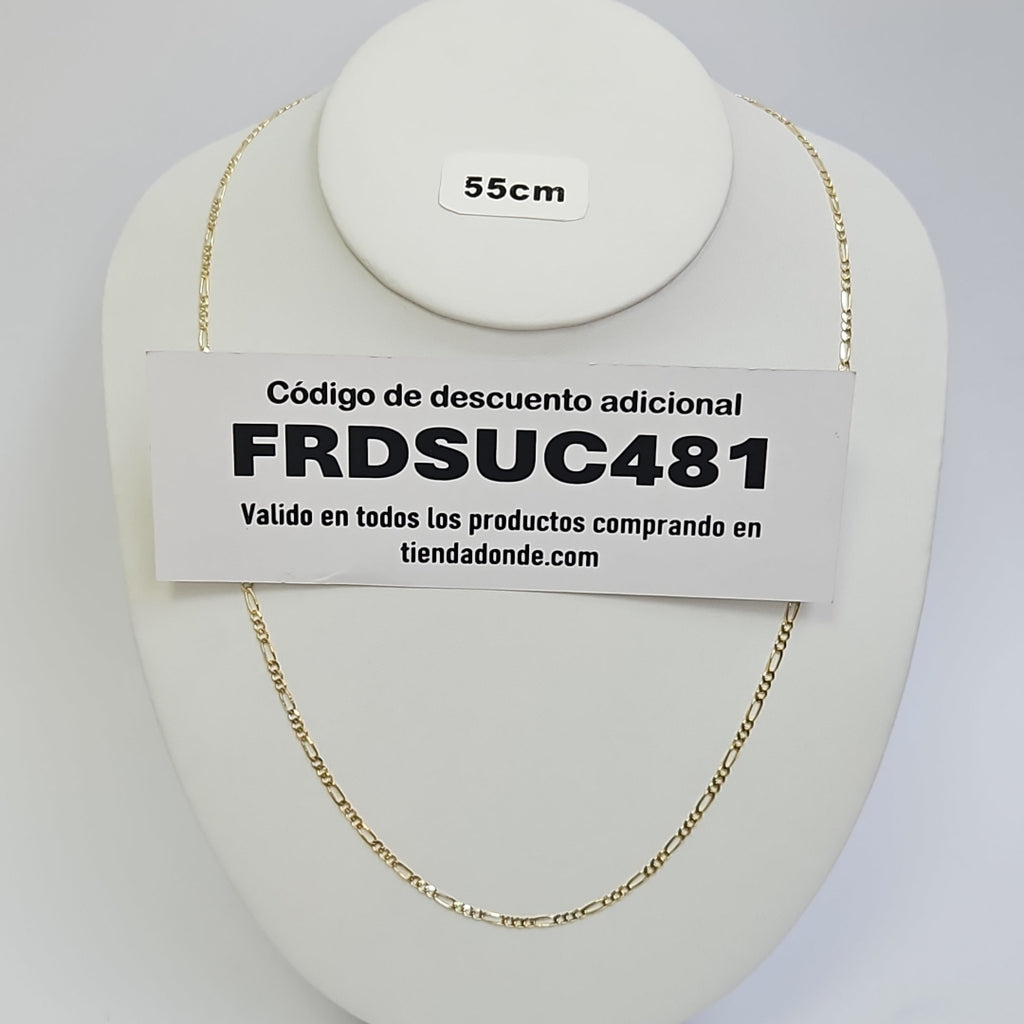 CADENAS 3X1 ORO 14K 55 CM 5.2 GR (NUEVO)