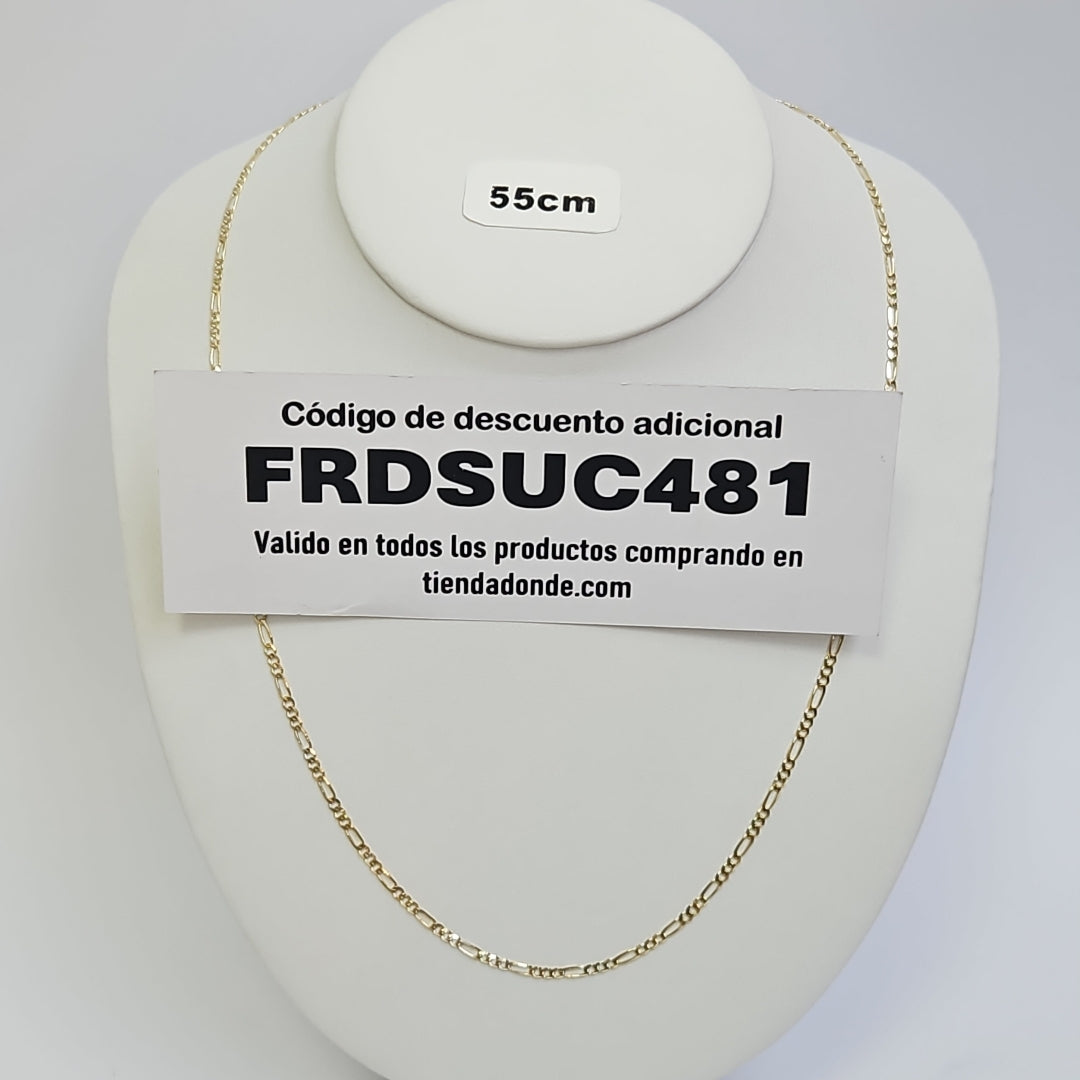 CADENAS 3X1 ORO 14K 55 CM 5.2 GR (NUEVO)