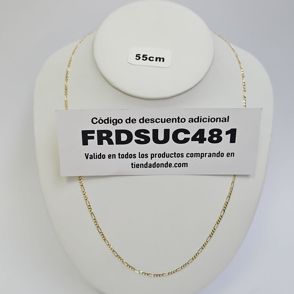 CADENAS 3X1 ORO 14K 55 CM 5.2 GR (NUEVO)