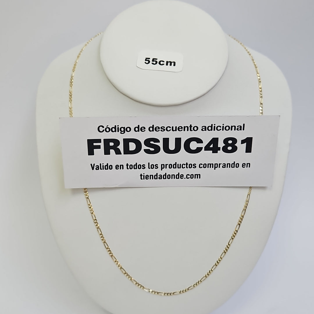 CADENAS 3X1 ORO 14K 55 CM 5.2 GR (NUEVO)