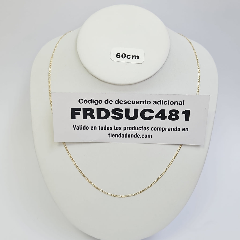 CADENAS 3X1 ORO 14K 60 CM 4.2 GR (NUEVO)