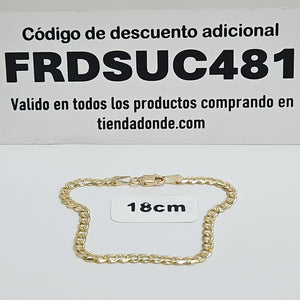 PULSERAS BARBADA ORO 14K 18 CM 4.7 GR (NUEVO)