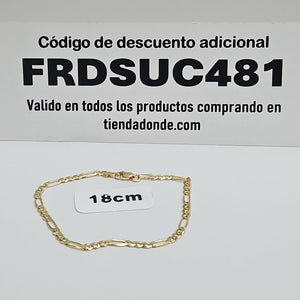 PULSERAS 3X1 ORO 14K 18 CM 2.9 GR (NUEVO)
