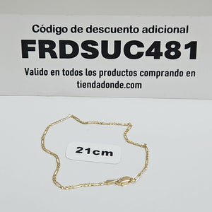 PULSERA 3X1 ORO 14K 21 CM 1.7 GR (NUEVO)