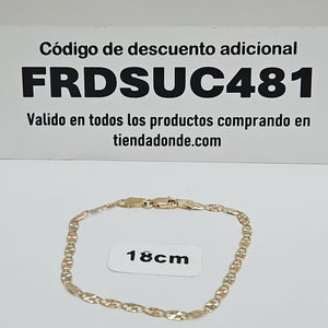 PULSERAS TEJIDO GUCHI ORO 10K 16 CM 2.6 GR (NUEVO)