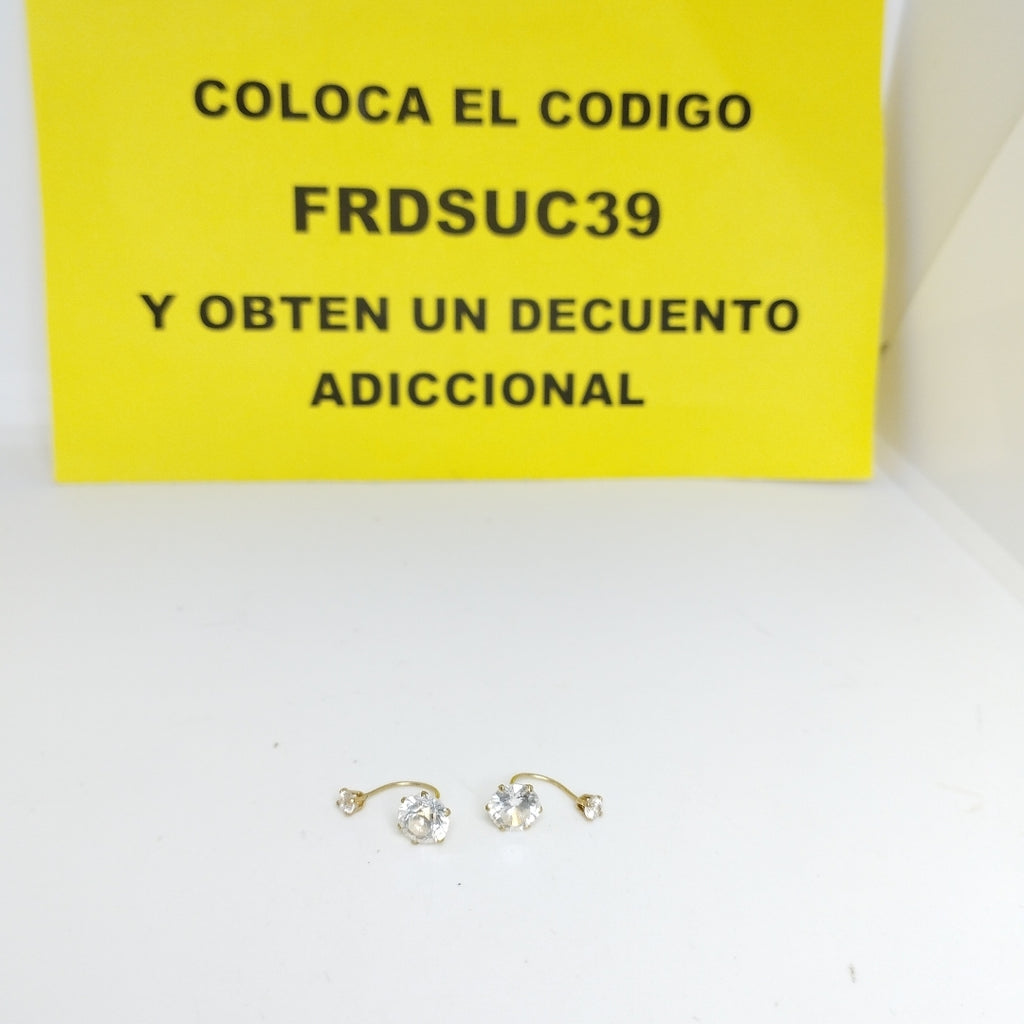BROQUELES PAR ORO 10 K 1 GRMS (SEMINUEVO)