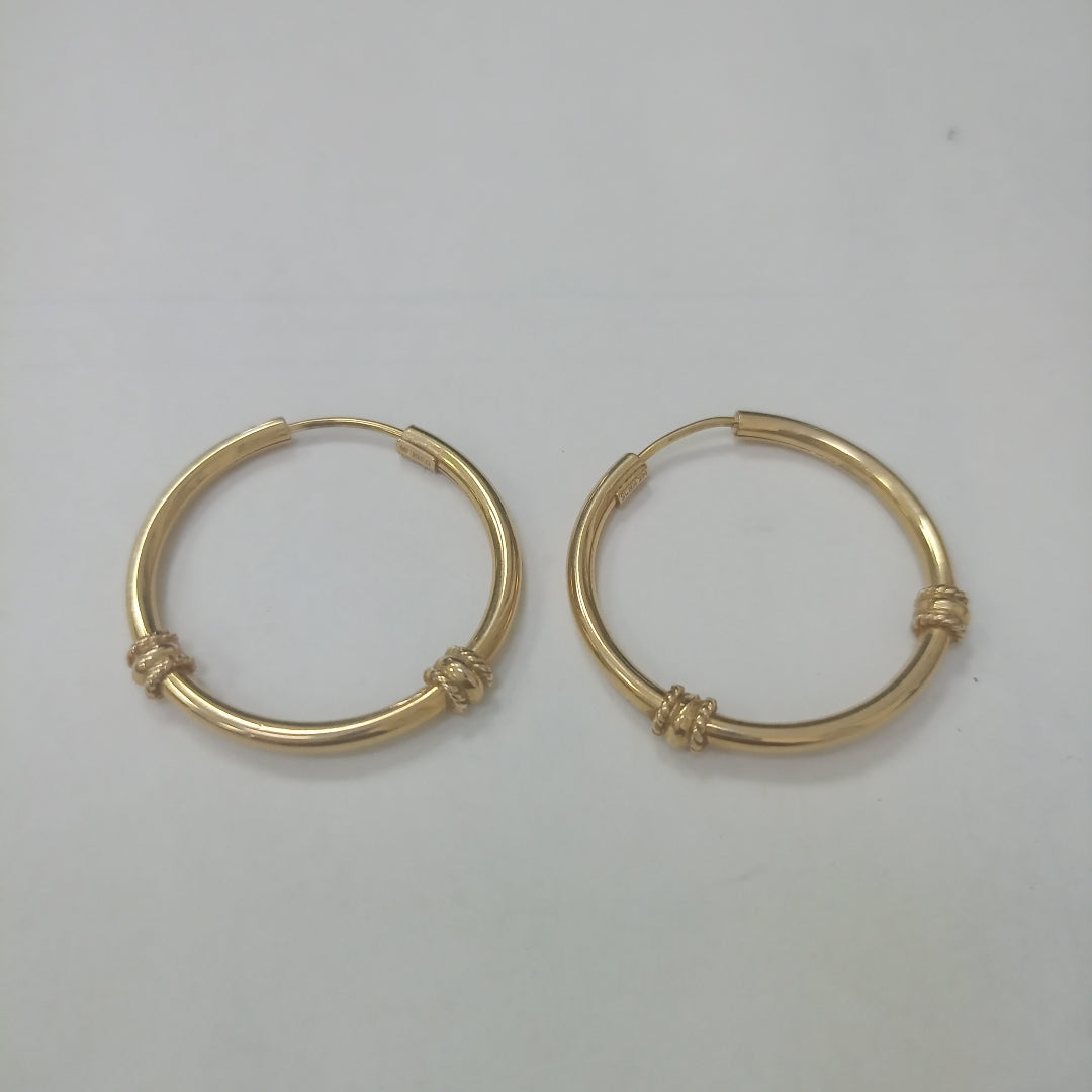 ARRACADAS PAR ORO 14 K 5,30 GRMS (SEMINUEVO)
