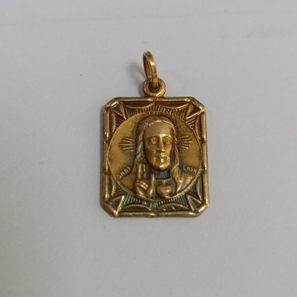 DIJE, MEDALLA RELIGIOSA ORO 10 K 1.3 GRMS (SEMINUEVO)