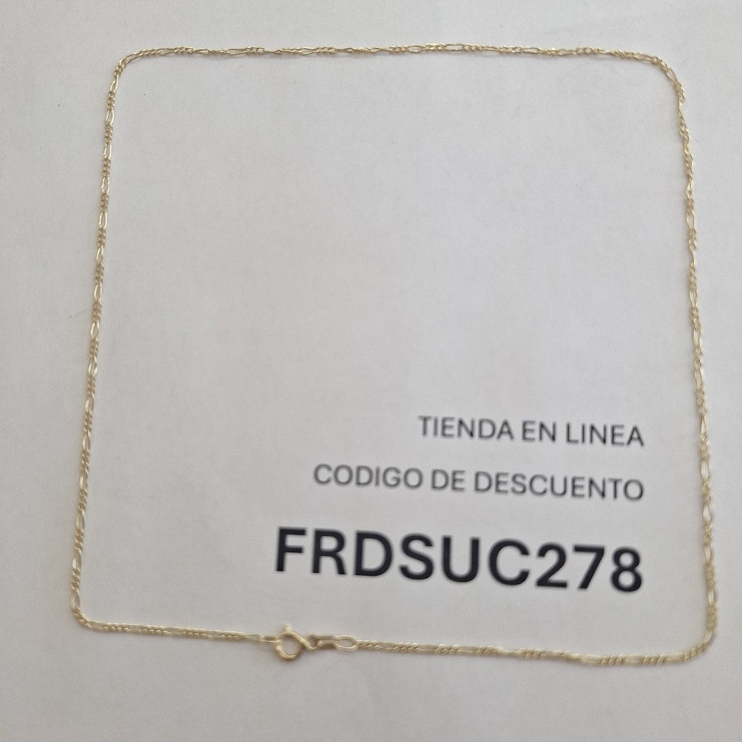 CADENA ORO 14 K 2,20 GRMS (SEMINUEVO)
