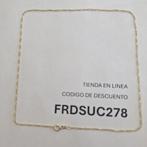 CADENA ORO 14 K 2,20 GRMS (SEMINUEVO)