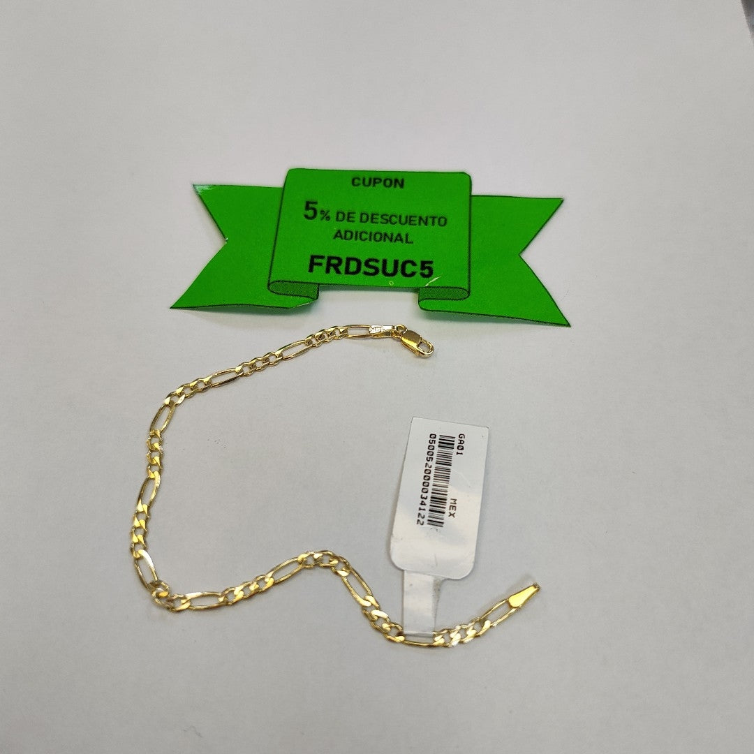 PULSERAS 3X1 ORO 14K 18 CM 2.7 GR (NUEVO)