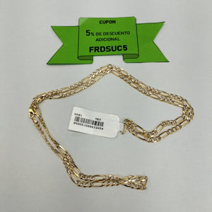 CADENAS 3X1 DIAMANTADA ORO 14K 55 CM 8.4 GR (NUEVO)