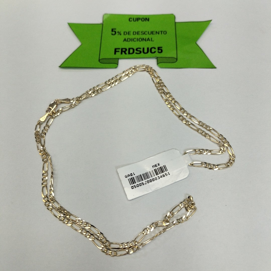 CADENAS 3X1 ORO 14K 55 CM 5.2 GR (NUEVO)