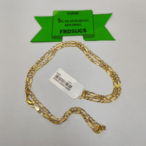 CADENAS 3X1 DIAMANTADA ORO 14K 55 CM 8.6 GR (NUEVO)