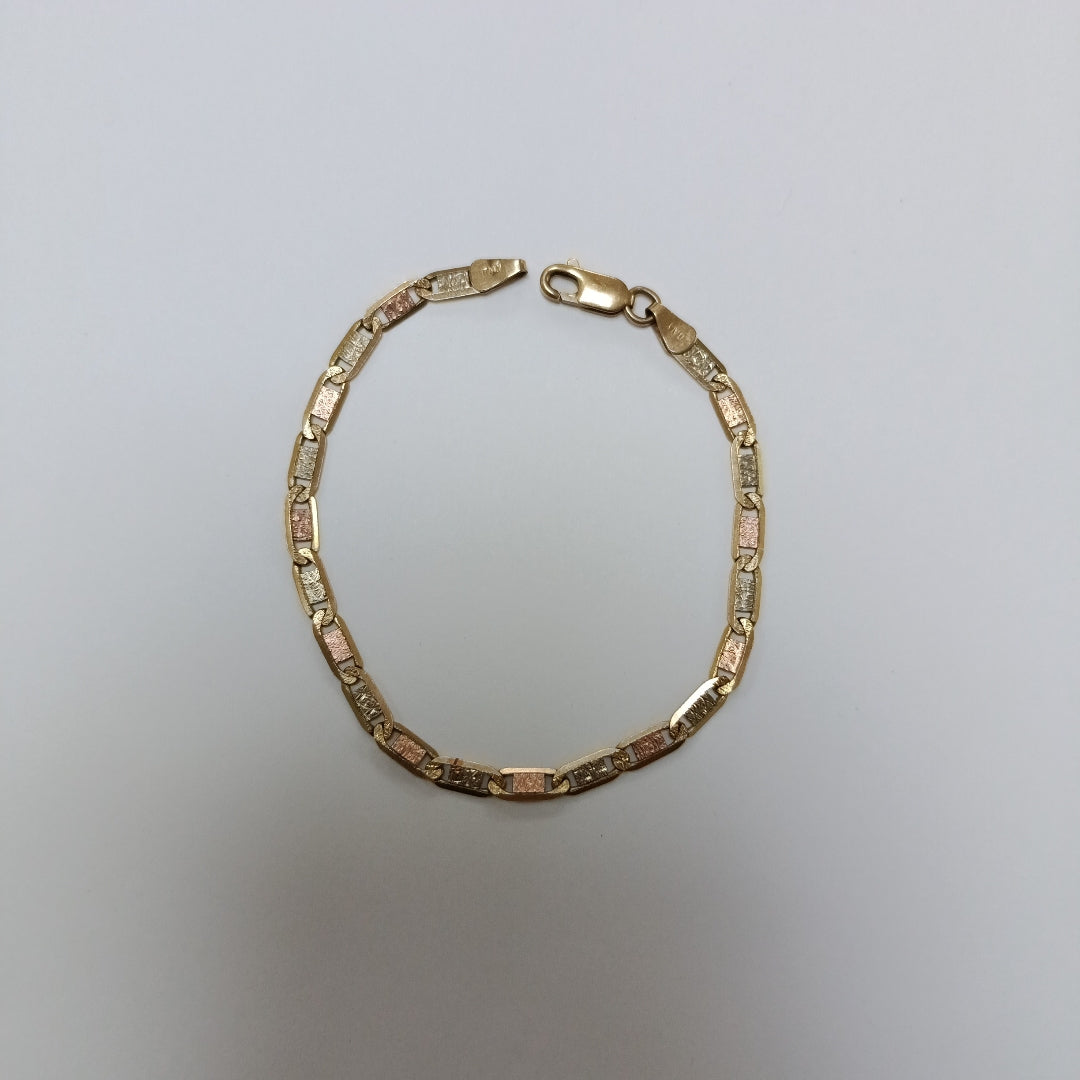 PULSERA ORO COMBINADO 10 K 4,20 GRMS (SEMINUEVO)
