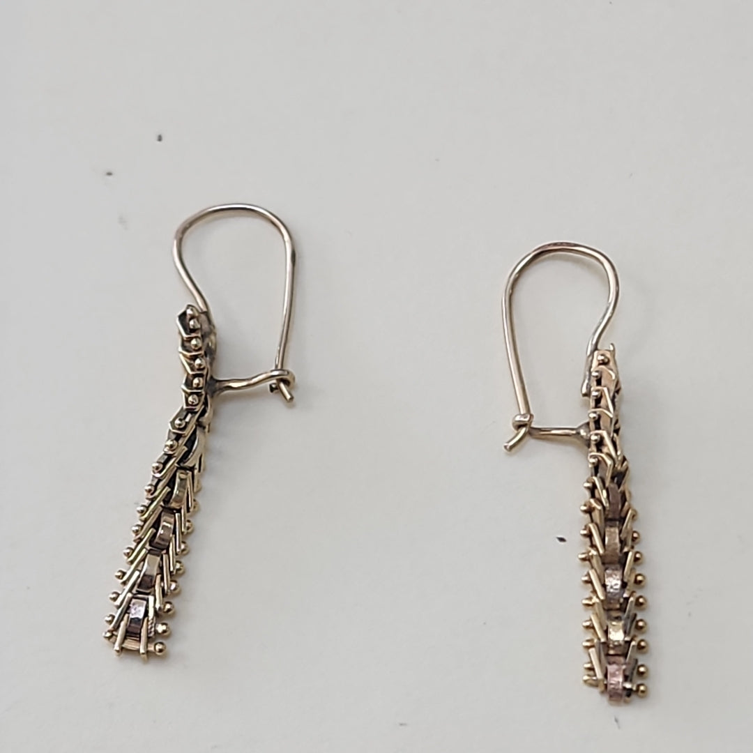 ARETES PAR ORO 14 K 2,30 GRMS (SEMINUEVO)