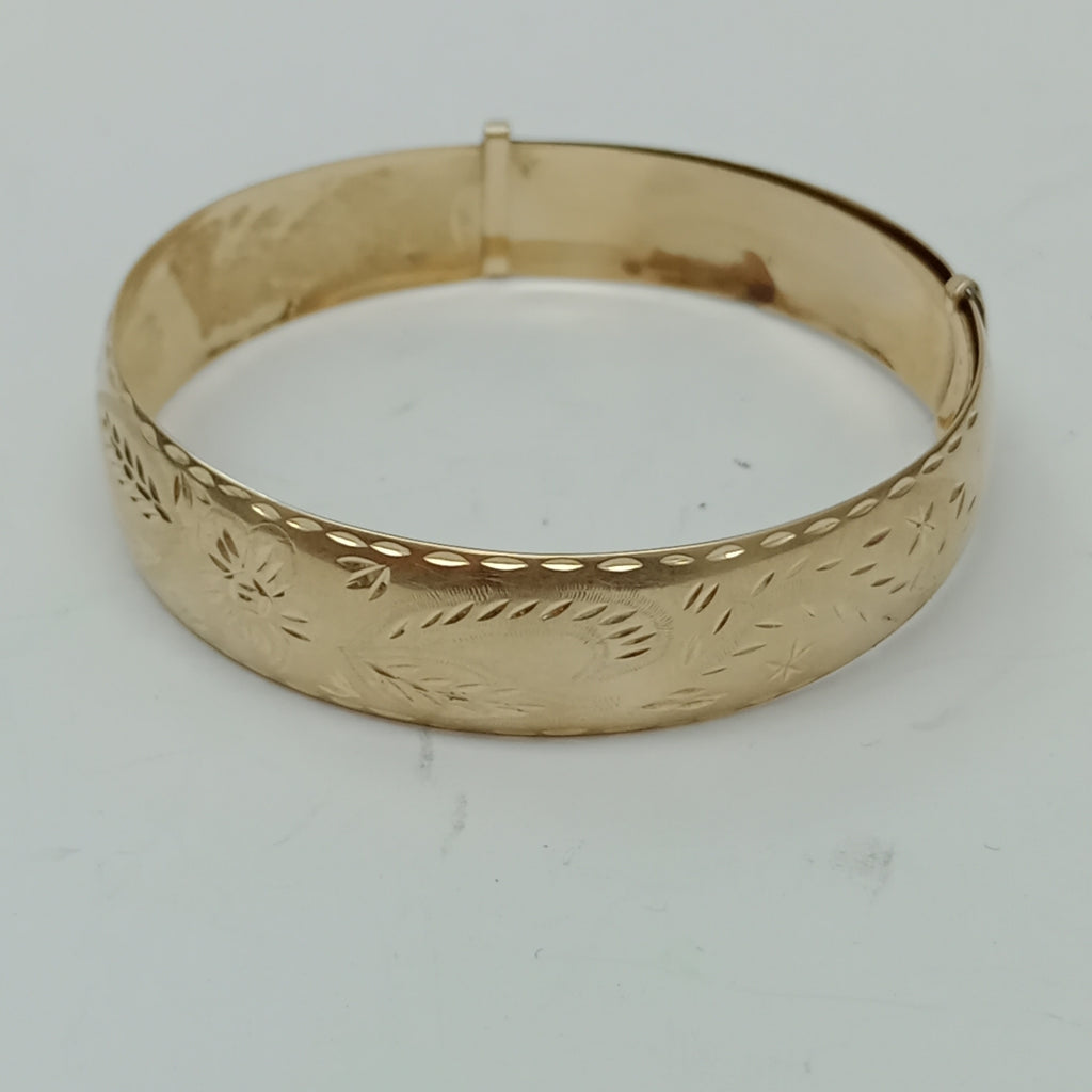 PULSERA RIGIDA ORO 14 K 12 GRMS (SEMINUEVO)