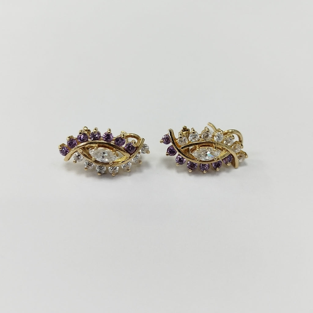 ARETES PAR ORO 14 K 4.9 GRMS (SEMINUEVO)
