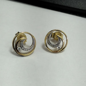 ARETES PAR ORO 14 K 2,00 GRMS (SEMINUEVO)