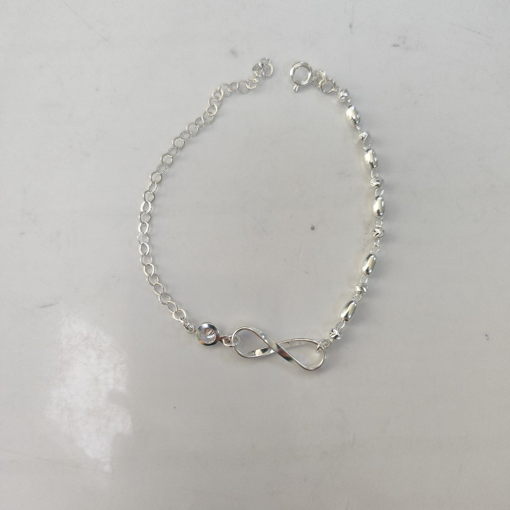 PULSERA TEJIDO ESPECIAL PLATA .925 18 CM 2.6 GR (NUEVO)