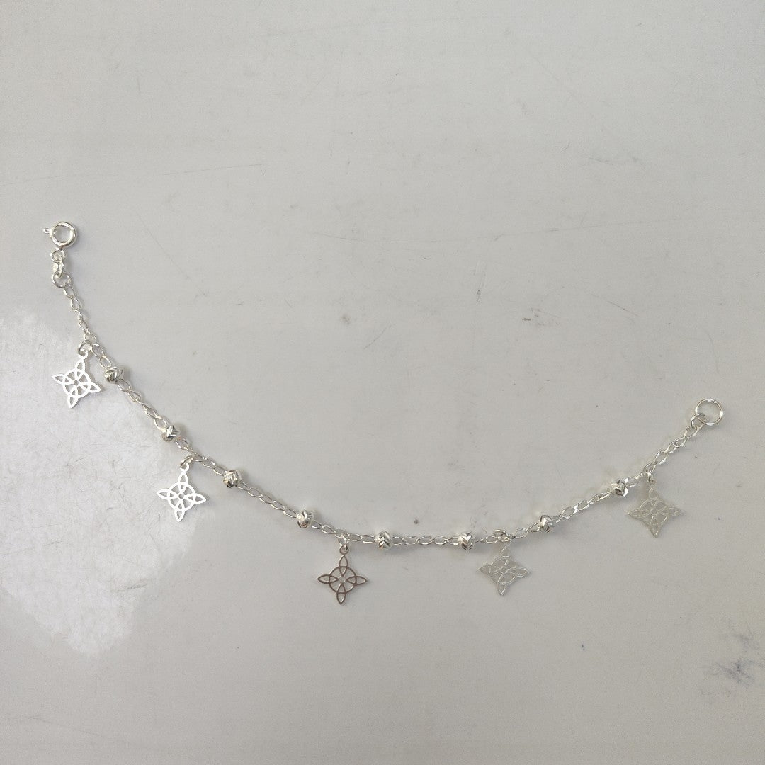 PULSERA TEJIDO ESPECIAL PLATA .925 18 CM 3.1 GR (NUEVO)