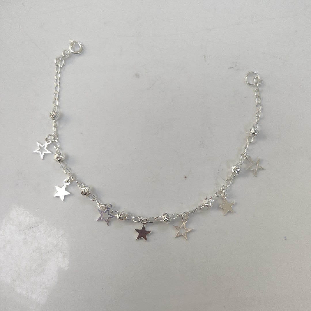 PULSERA TEJIDO ESPECIAL PLATA .925 18 CM 3 GR (NUEVO)
