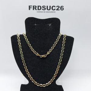 CADENAS TEJIDO MARINERA ORO 14K 55 CM 8 GR (NUEVO)