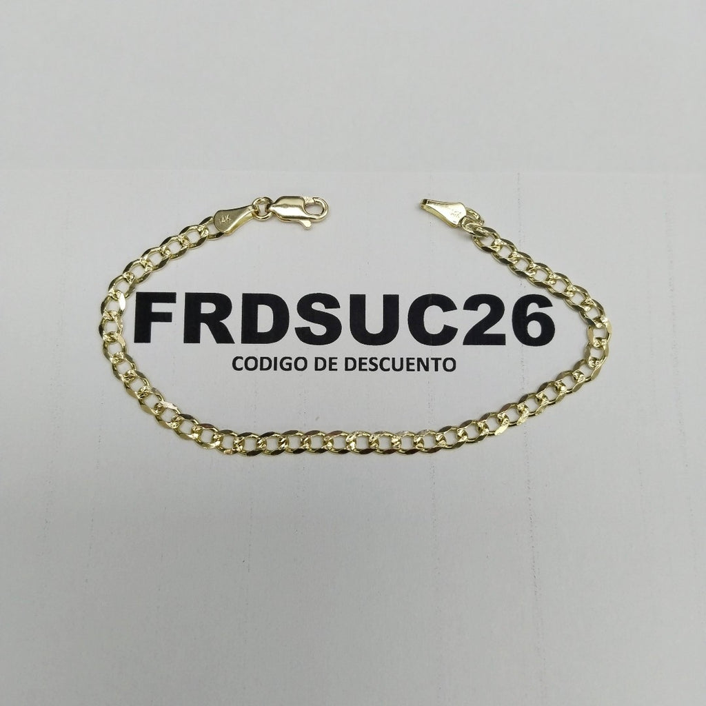 PULSERAS BARBADA ORO 14K 18 CM 4.7 GR (NUEVO)