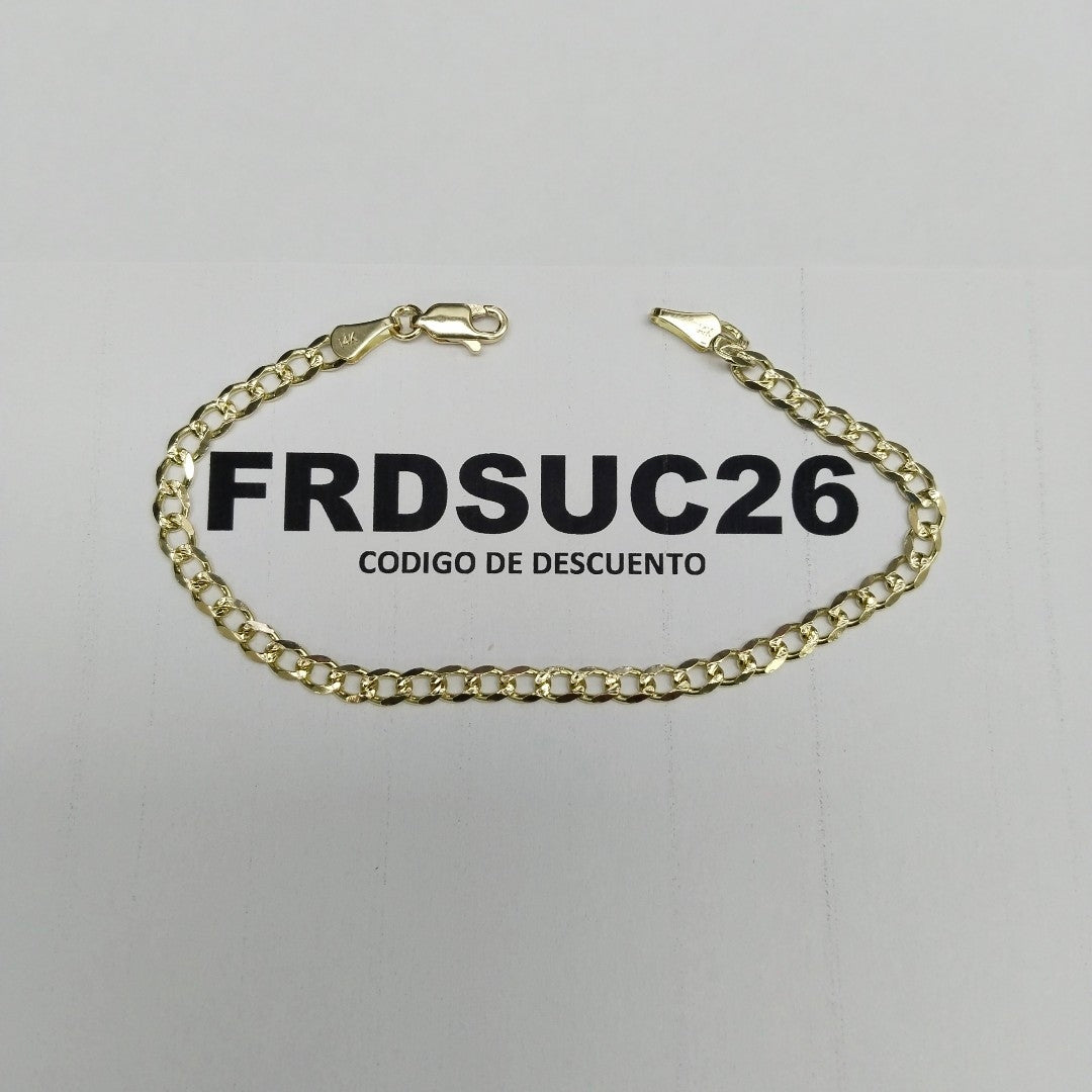 PULSERAS BARBADA ORO 14K 18 CM 4.7 GR (NUEVO)