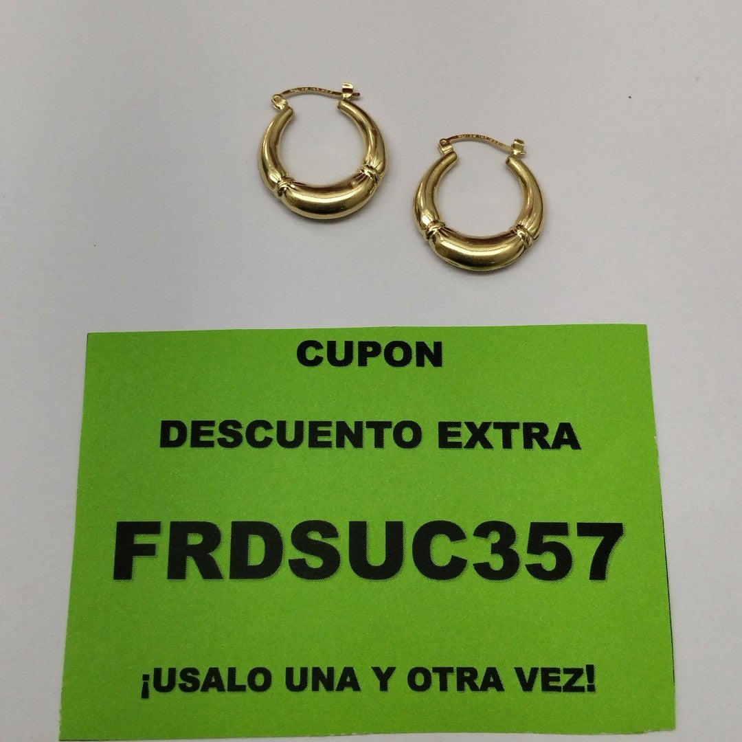 ARRACADAS PAR ORO 14 K 2,50 GRMS (SEMINUEVO)