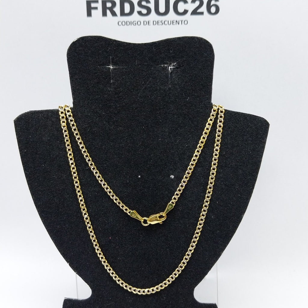 CADENAS BARBADA DIAMANTADA ORO 14K 60 CM 6.2 GR (NUEVO)