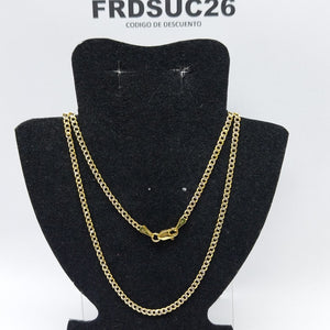 CADENAS BARBADA DIAMANTADA ORO 14K 60 CM 6.2 GR (NUEVO)