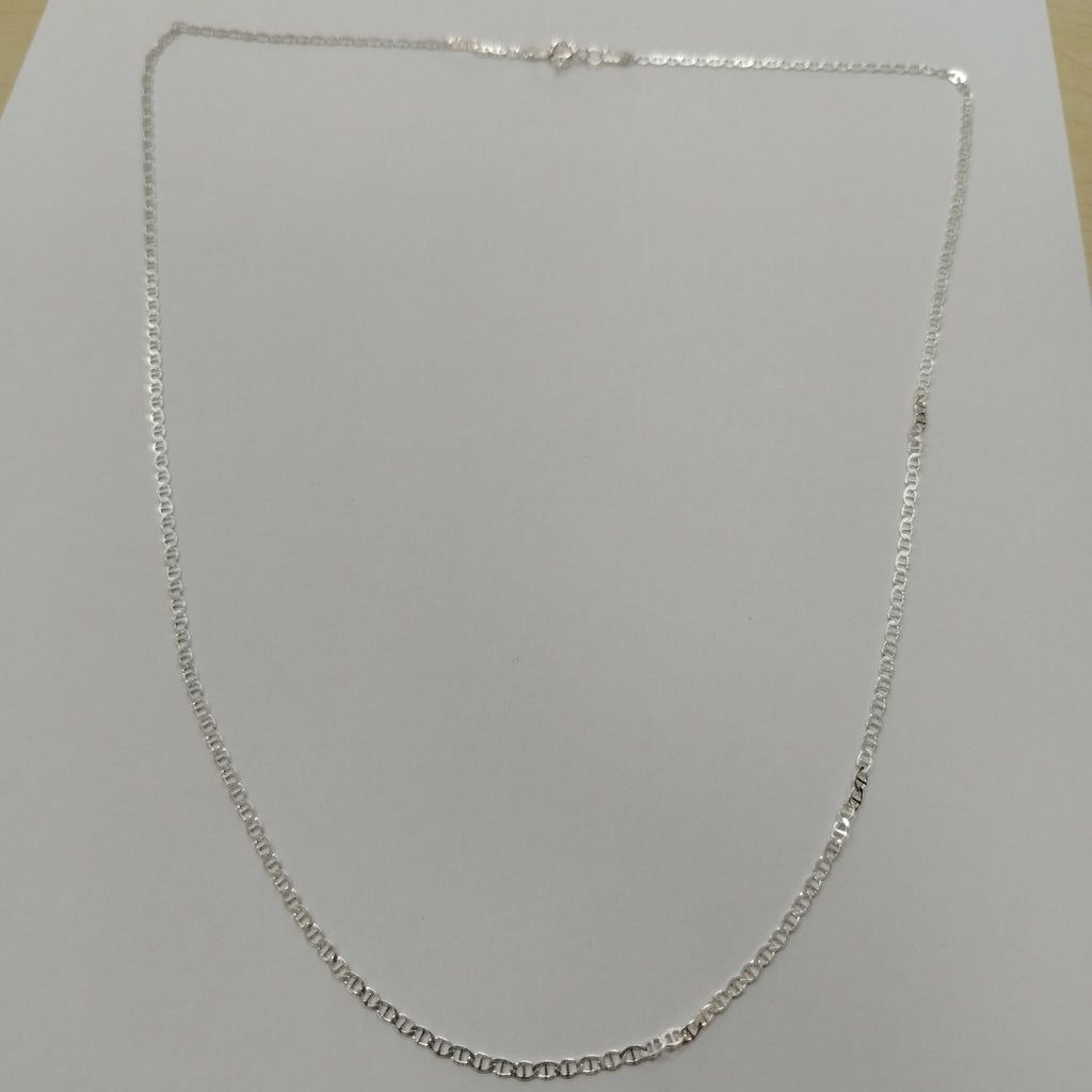 CADENA TEJIDO GUCHI PLATA .925 60 CM 4 GR (NUEVO)