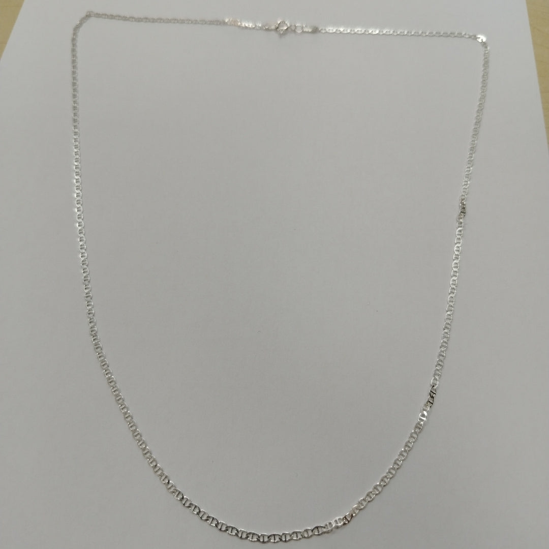 CADENA TEJIDO GUCHI PLATA .925 60 CM 4 GR (NUEVO)