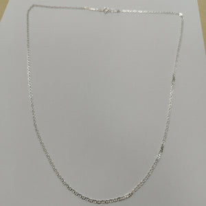CADENA TEJIDO GUCHI PLATA .925 60 CM 4 GR (NUEVO)
