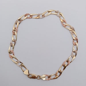 PULSERA ORO COMBINADO 14 K 3.6 GRMS (SEMINUEVO)