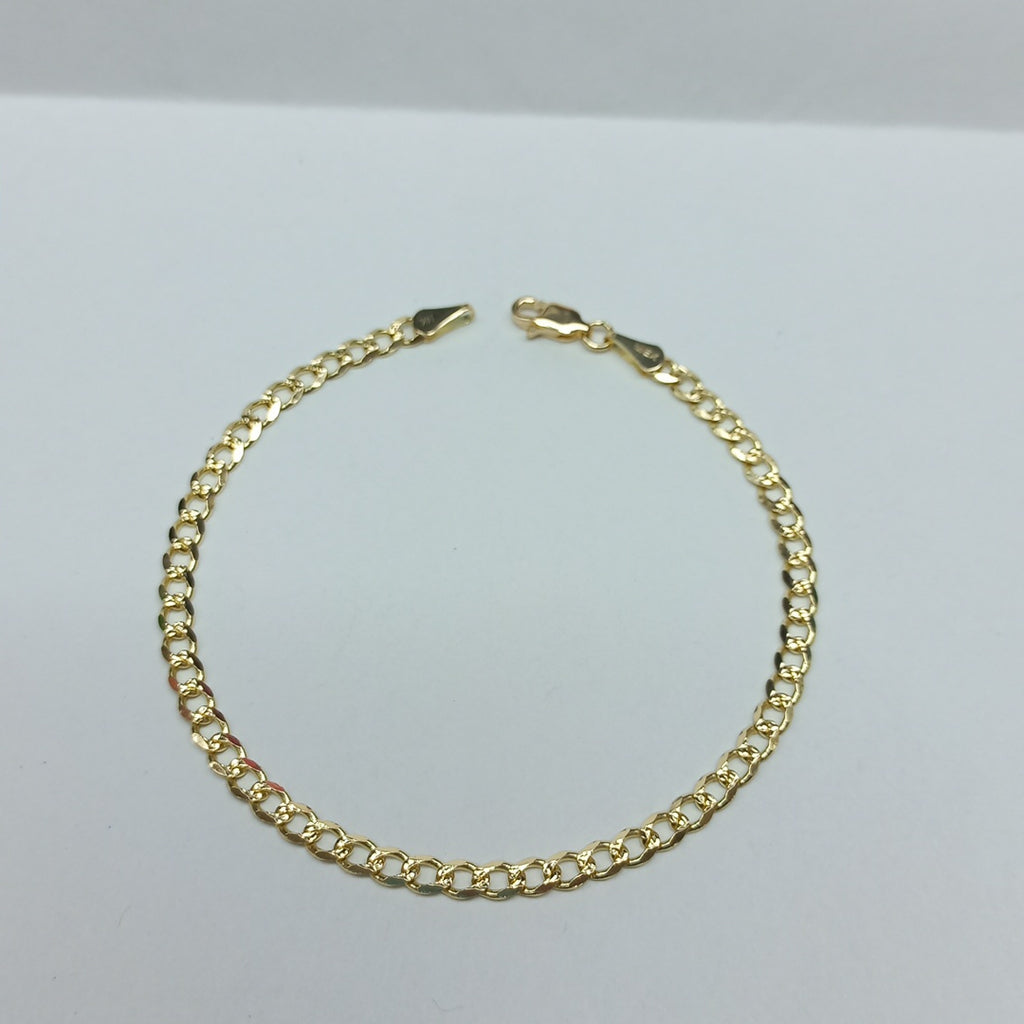 PULSERAS BARBADA ORO 14K 21 CM 5.2 GR (NUEVO)
