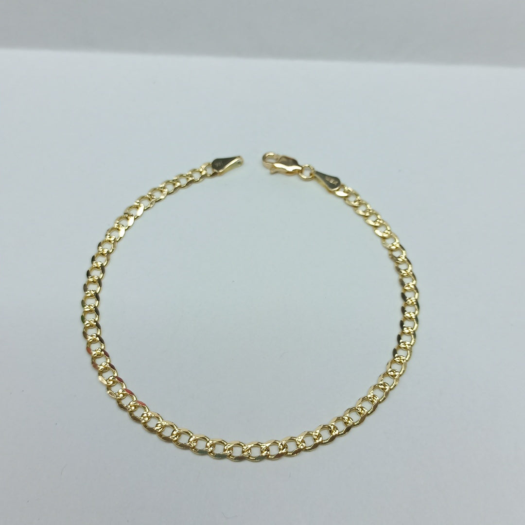 PULSERAS BARBADA ORO 14K 21 CM 5.2 GR (NUEVO)