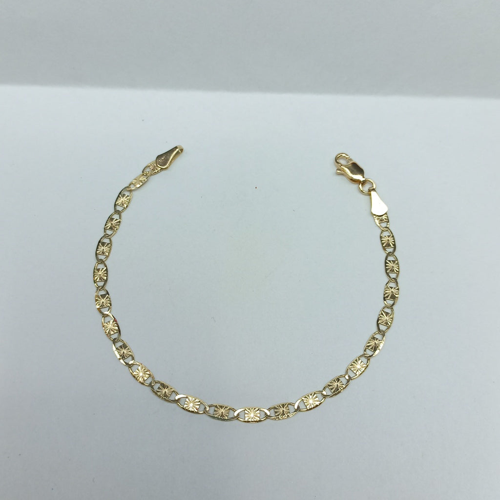 PULSERAS GUCHI ORO 14K 18 CM 2.8 GR (NUEVO)