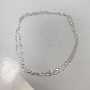 CADENA TEJIDO ESLABONES PLATA .925 55 CM 2.8 GR (NUEVO)