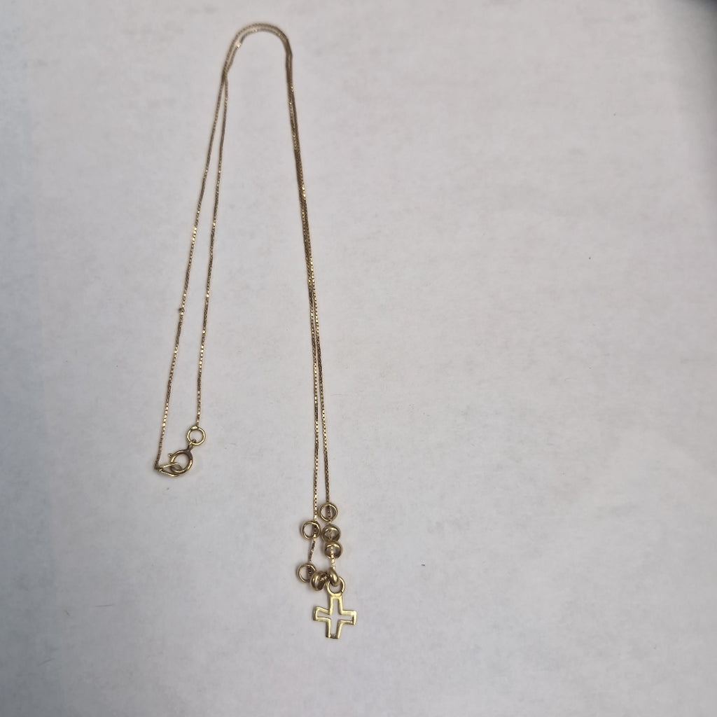 CADENA, GARGANTILLA ORO, ORO COMBINADO 14 K 1.6 GRMS (SEMINUEVO)