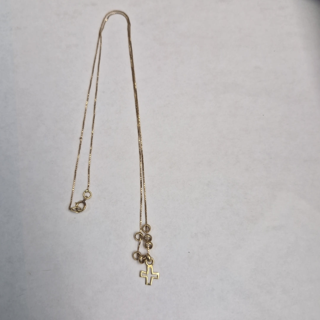 CADENA, GARGANTILLA ORO, ORO COMBINADO 14 K 1.6 GRMS (SEMINUEVO)