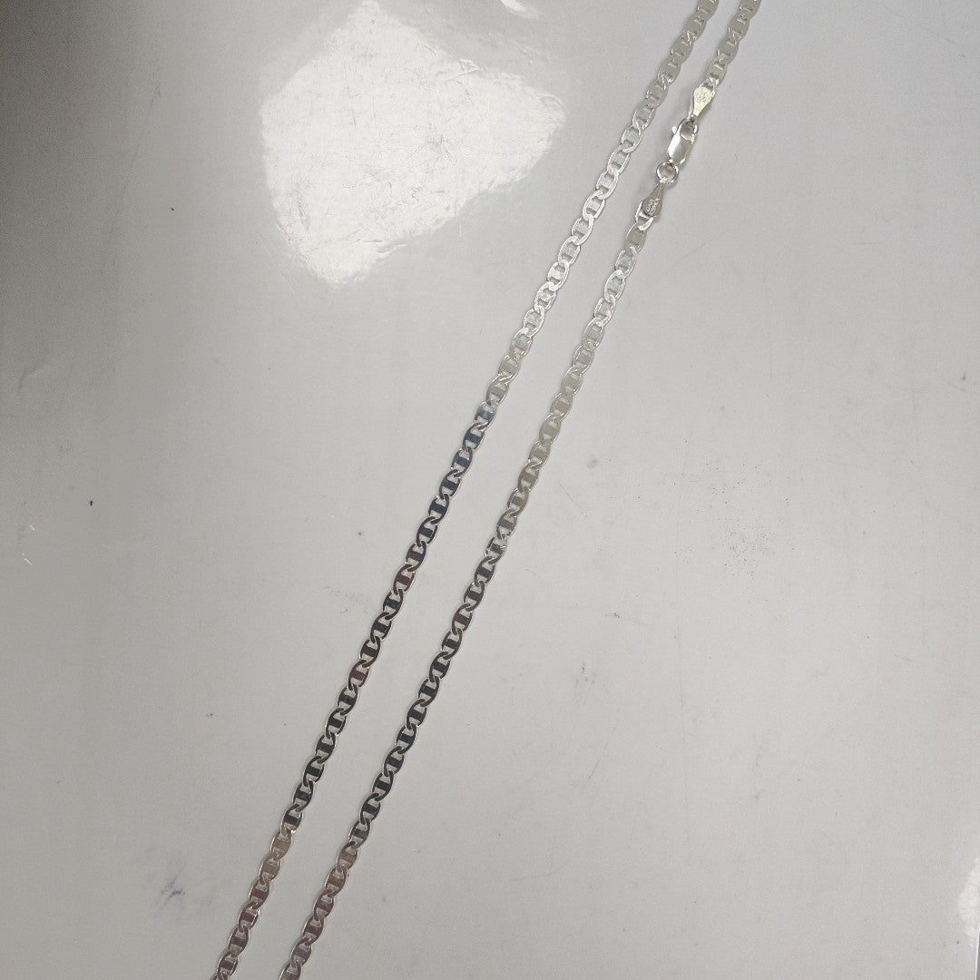 CADENA TEJIDO GUCHI PLATA .925 55 CM 8.7 GR (NUEVO)