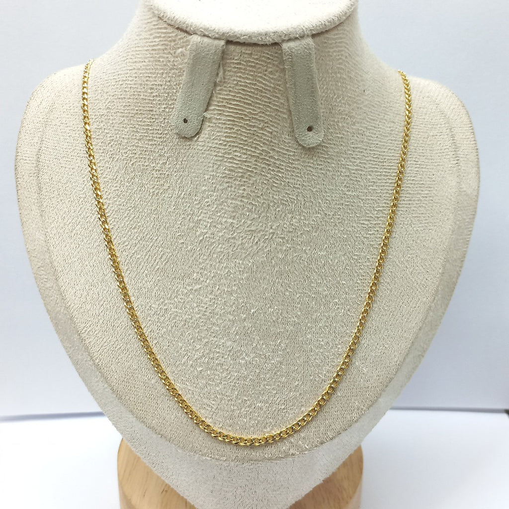 CADENAS BARBADA DIAMANTADA ORO 14K 55 CM 5.7 GR (NUEVO)
