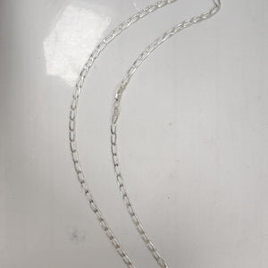CADENA TEJIDO ESLABONES PLATA .925 60 CM 11.1 GR (NUEVO)