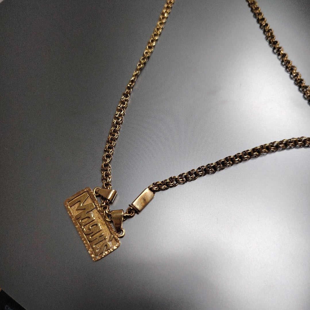 CADENA, DIJE ORO 14 K 25.6 GRMS (SEMINUEVO)