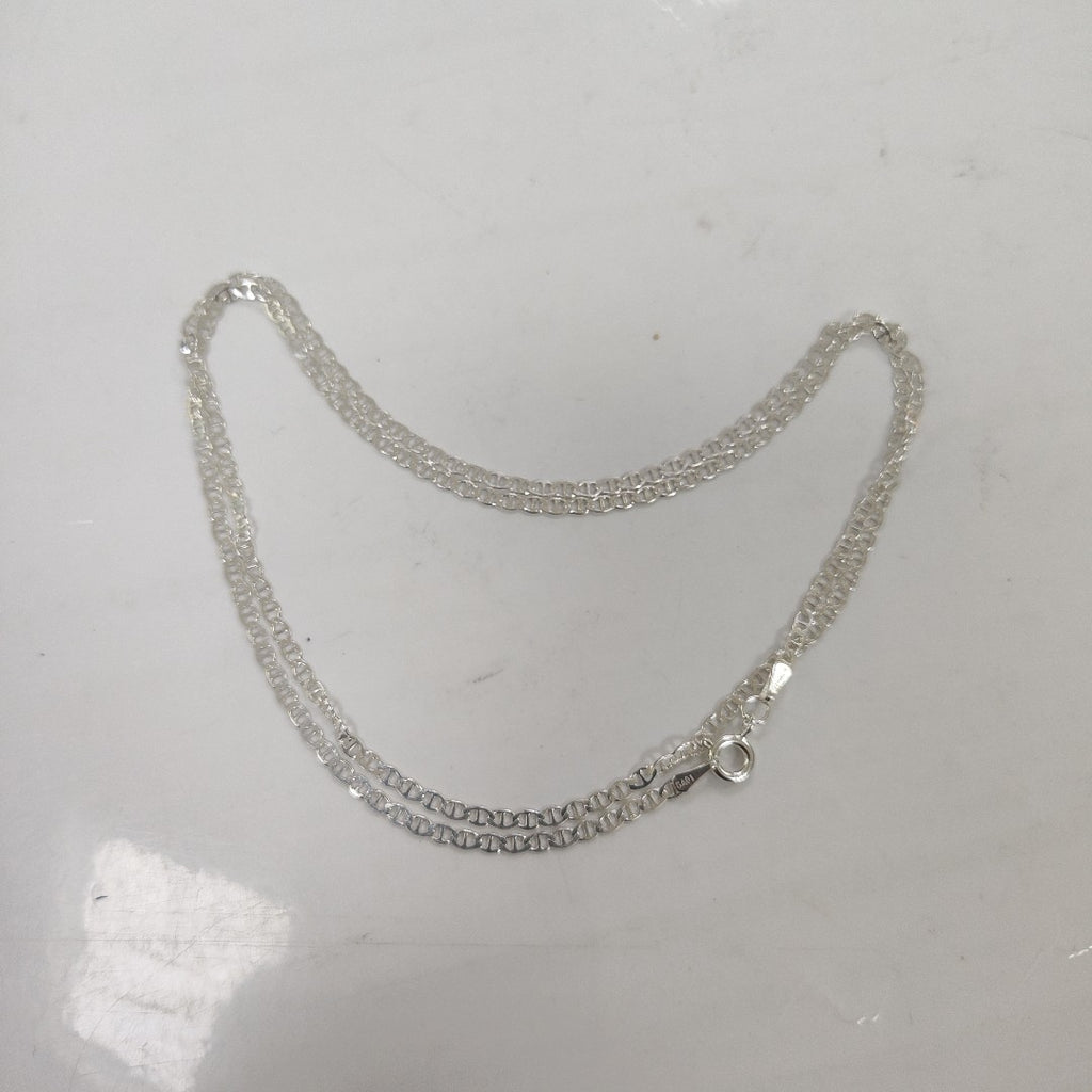 CADENA TEJIDO GUCHI PLATA .925 60 CM 4 GR (NUEVO)