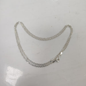 CADENA TEJIDO GUCHI PLATA .925 60 CM 4 GR (NUEVO)